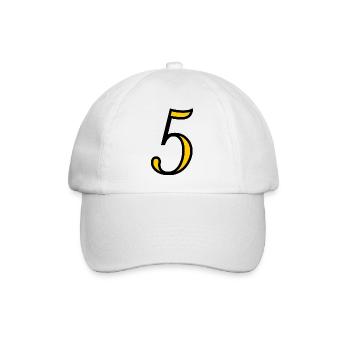 5. JUBILÄUM. 5 JAHRE. 5. JUBILÄUM - Baseballkappe - Weiß/Weiß - Vorne