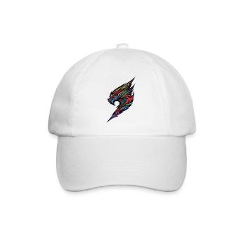 Feuriger Phönixflügel - Baseballkappe - Weiß/Weiß - Vorne