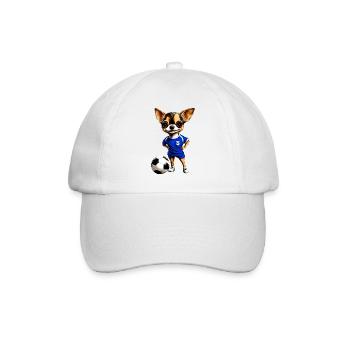 Chihuahua Football Dog - Casquette classique - blanc/blanc - Devant