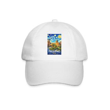 Palermo, Italy - Baseball Cap - white/white - Front