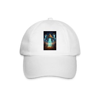 Fusée pyramidale extraterrestre OVNI - Casquette classique - blanc/blanc - Devant