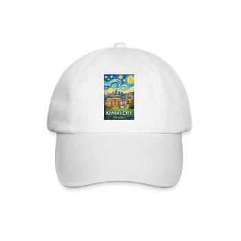 Kansas City Missouri - Baseballkappe - Weiß/Weiß - Vorne