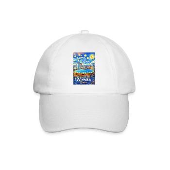 Wichita, Kansas - Baseball Cap - white/white - Front