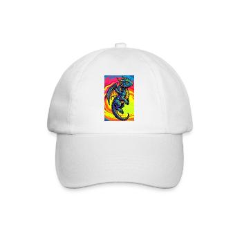 dragon - Baseball Cap - white/white - Front