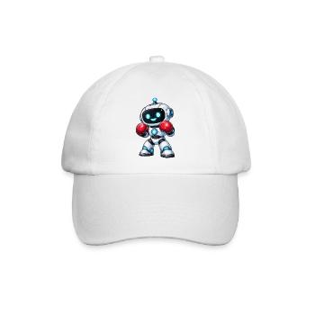 Boxen Roboter Boxer - Baseballkappe - Weiß/Weiß - Vorne