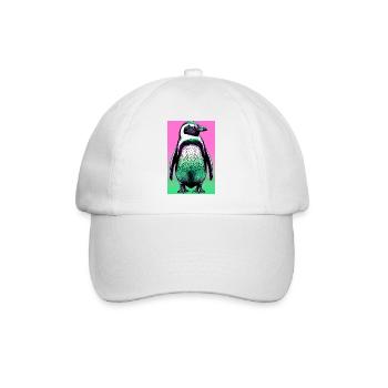 penguin - Baseball Cap - white/white - Front