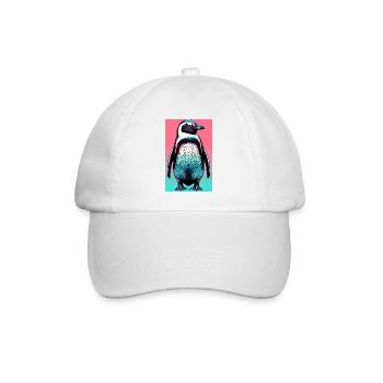 penguin - Baseball Cap - white/white - Front