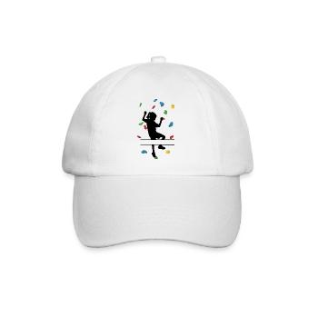 Climbing Wall Girl – Individuelle Klettererin - Baseballkappe - Weiß/Weiß - Vorne