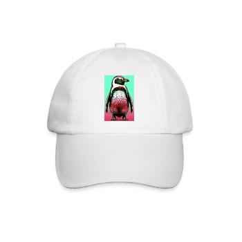 penguin - Baseball Cap - white/white - Front