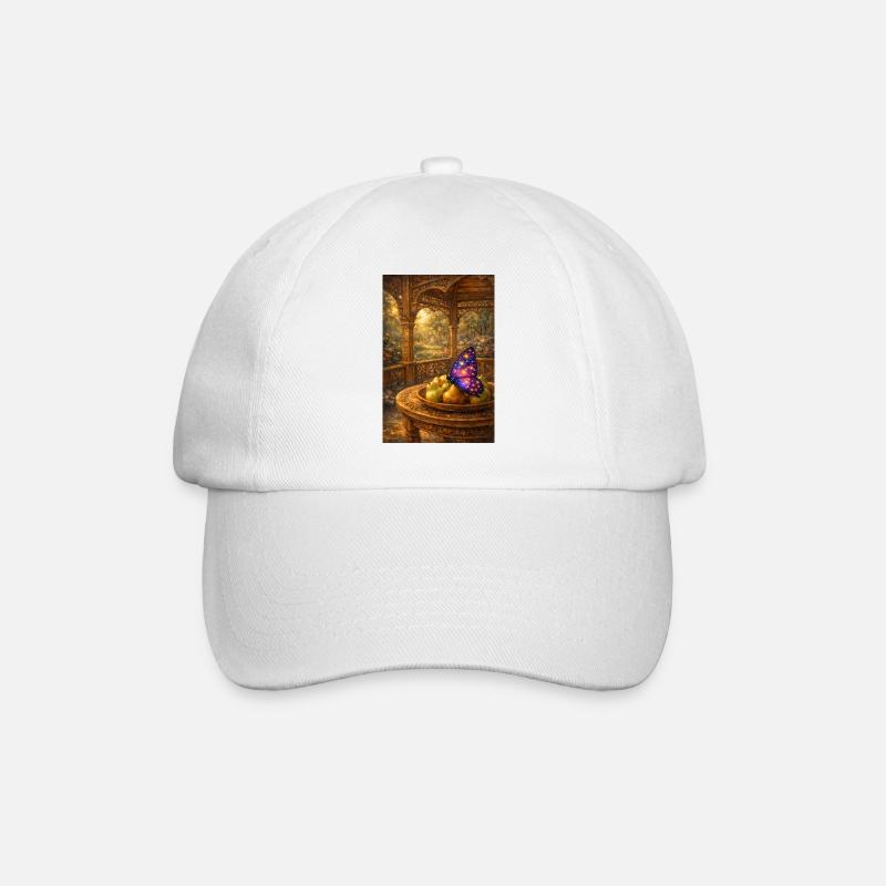 Papillon du Verger Éternel – Monde du Soleil - Casquette classique - blanc/blanc
