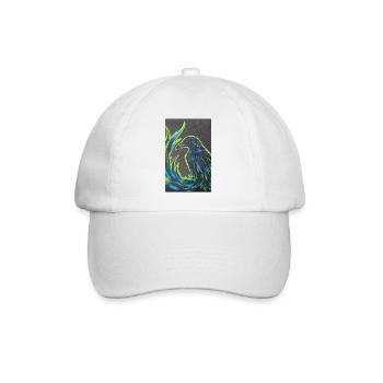 Phoenix in neon plumage - Baseball Cap - white/white - Front