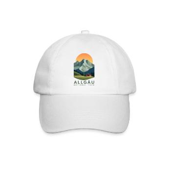 Allgäu National Park | Vintage Mountain - Baseball Cap - white/white - Front