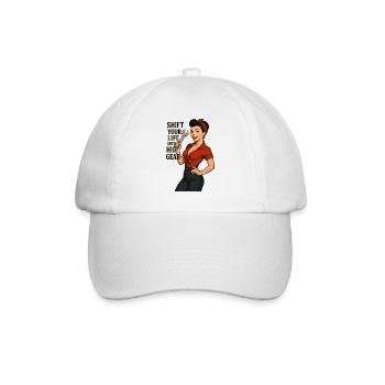 Pin-up Mécanique de voitures : Transforme ta vie - Casquette classique - blanc/blanc - Devant