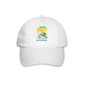 Der Gärtner Regelt Das - Baseballkappe - Weiß/Weiß - Vorne
