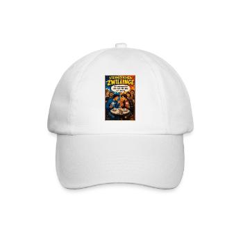 Sternzeichen Zwillinge - Humor für Unentschlossene - Baseballkappe - Weiß/Weiß - Vorne