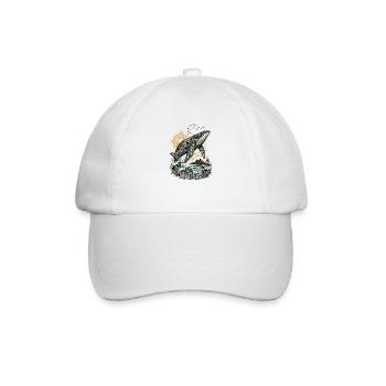 Mana-Wal – Geist des Pazifiks - Baseballkappe - Weiß/Weiß - Vorne