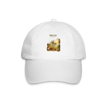 Brazil Tropical Explorer Artwork - Baseballkappe - Weiß/Weiß - Vorne
