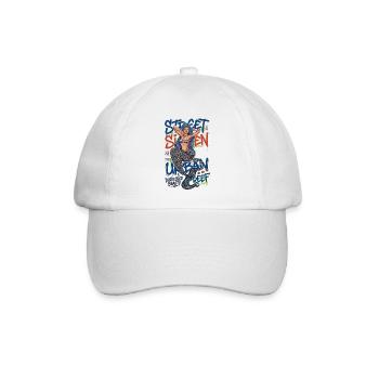 Street Siren Urban Mermaid Graffiti Streetwear Art - Baseball Cap - white/white - Front
