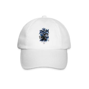 DAKUM Blue Street Art Mystery - Baseball Cap - white/white - Front