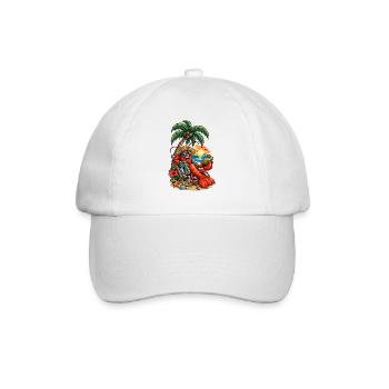 Hawaiian lobster on the beach - Baseball Cap - white/white - Front
