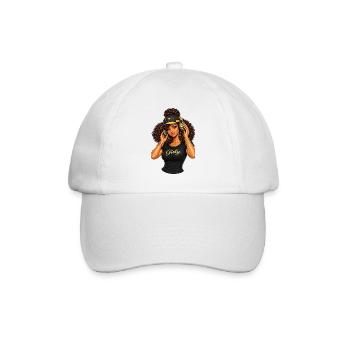 Girly Beats Illustration Hip-Hop - Baseball Cap - white/white - Front