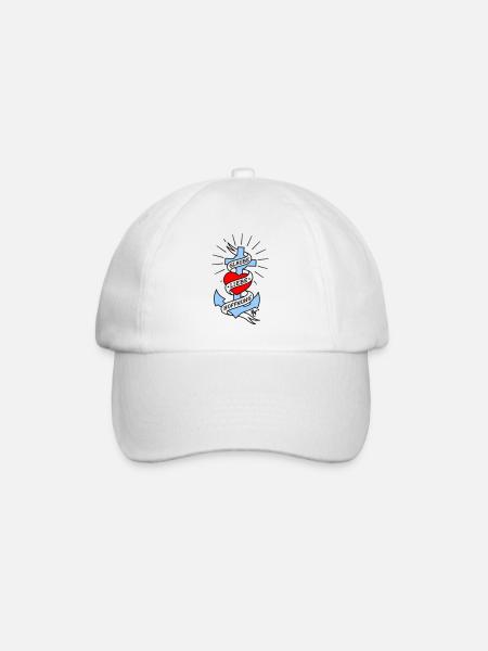 Glaube Liebe Hoffnung tall colored - Baseballkappe - Weiß/Weiß