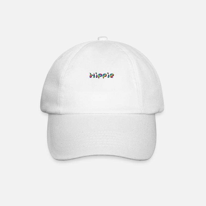 Hippie fun - Baseball Cap - white/white