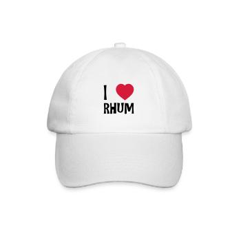 I Love Rhum - Casquette classique - blanc/blanc - Devant