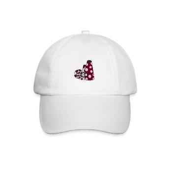 Cheer Poms Megaphone - Baseball Cap - white/white - Front