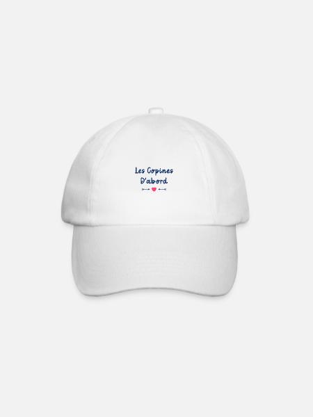 Les copines d'abord - Casquette classique - blanc/blanc