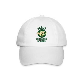 Leicht von Vögeln abgelenkt - Baseballkappe - Weiß/Weiß - Vorne
