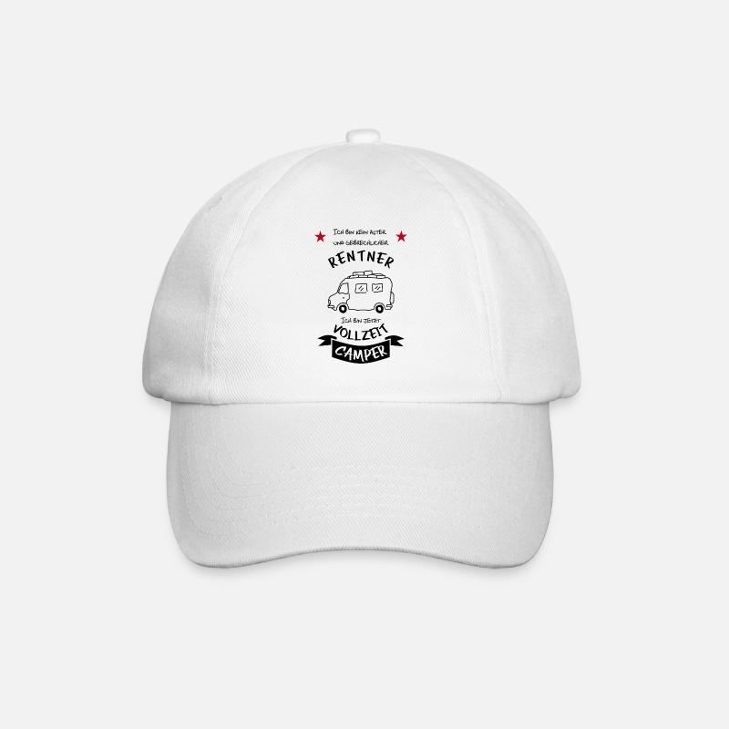 vollzeit camper wohnmobil - Baseballkappe - Weiß/Weiß