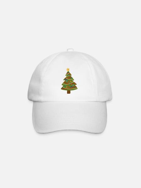 Weihnachtsbaum Tannenbaum Weihnachten Geschenkidee - Baseballkappe - Weiß/Weiß