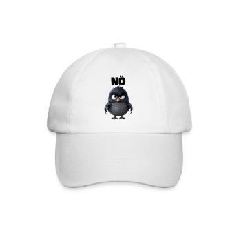Rabe "NÖ" Design - Baseballkappe - Weiß/Weiß - Vorne