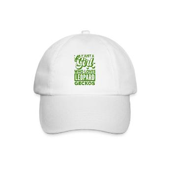 Gecko - Amphibie Tier - Baseballkappe - Weiß/Weiß - Vorne