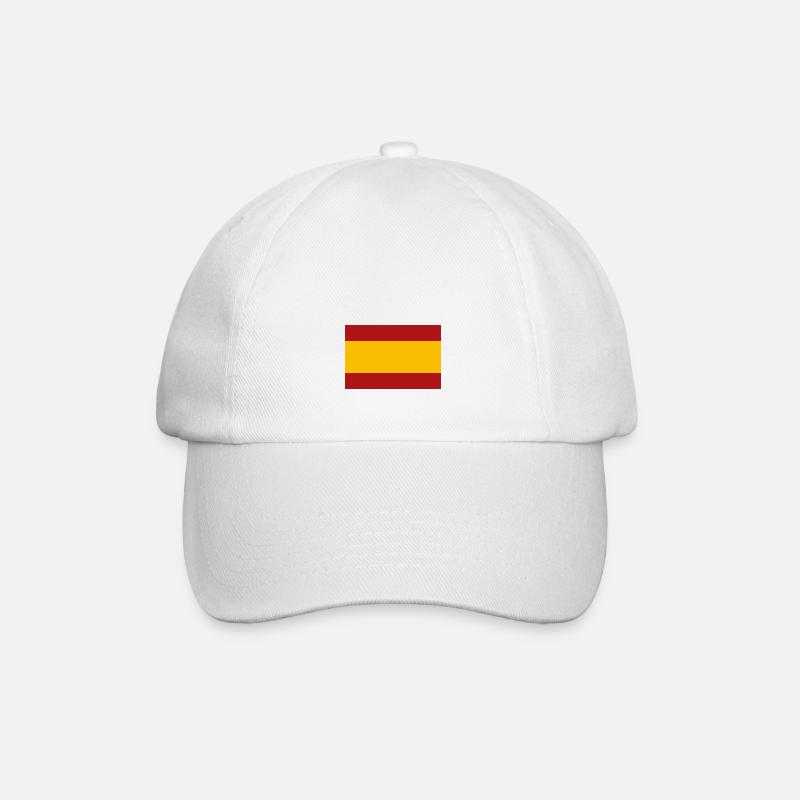 SPANISCHE FLAGGE - Baseballkappe - Weiß/Weiß