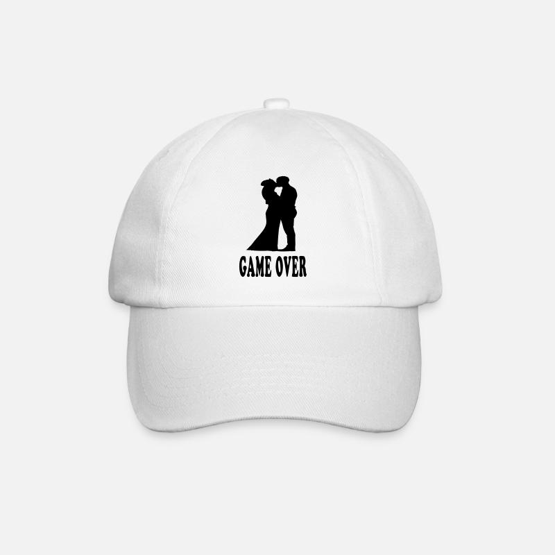 Game Over Wedding - Baseball Cap - white/white