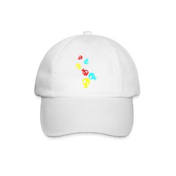Icône de globe - Casquette classique - blanc/blanc - Devant