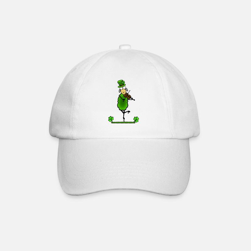 Sheep Violin - Baseball Cap - white/white