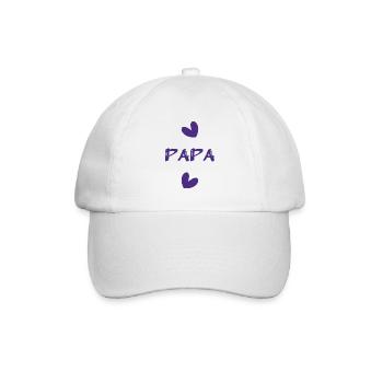 ALLES GUTE ZUM GEBURTSTAG, PAPA. PAPA. VATERTAG. ALLES GUTE ZUM GEBURTSTAG! - Baseballkappe - Weiß/Weiß - Vorne