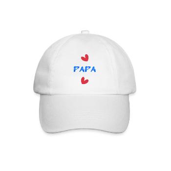 FÊTE DES PÈRES. BONNE FÊTE PAPA. PAPA. BONNE FÊTE - Casquette classique - blanc/blanc - Devant