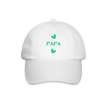 FÊTE DES PÈRES. BONNE FÊTE PAPA. PAPA. BONNE FÊTE - Casquette classique - blanc/blanc - Devant
