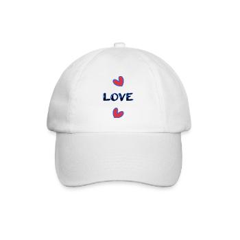 ICH HABE GERADE GEHEIRATET. Junggesellinnenabschied. HEILIGER VALENTINSTAG. PAAR. HERZ - Baseballkappe - Weiß/Weiß - Vorne