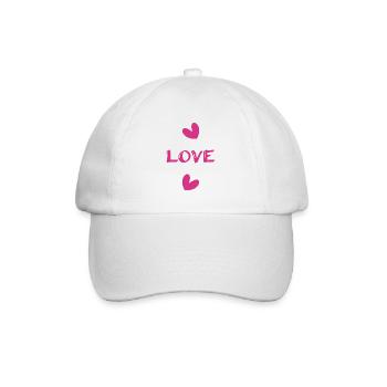 LOVE. COUPLE. JUST MARRIED. Bachelorette party. VALENTINE'S DAY. - Baseball Cap - white/white - Front