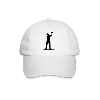Trinker Bier - Baseballkappe - Weiß/Weiß - Vorne