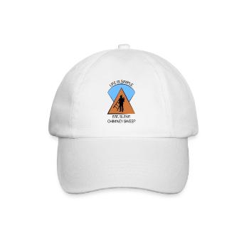 Chimney Sweep Chimney Sweep - Baseball Cap - white/white - Front