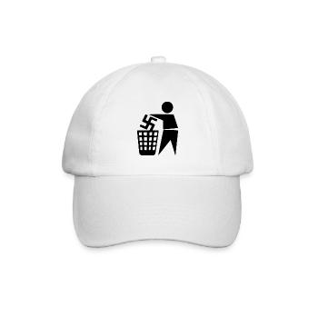 Fck nzs - keep your environment clean - Baseball Cap - white/white - Front