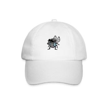 cool_fly_3c_white - Baseball Cap - white/white - Front