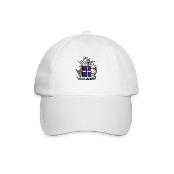 Iceland coat arms - Casquette classique - blanc/blanc - Devant