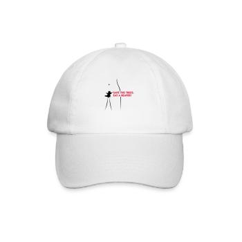 Rette die Bäume. Esst einen Biber. - Baseballkappe - Weiß/Weiß - Vorne